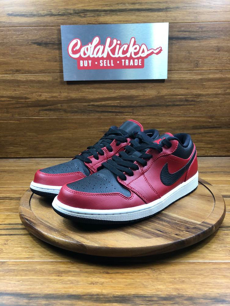 Jordan 1 Low Reverse Bred Pebbled Swoosh