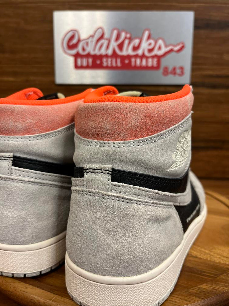 Jordan 1 Retro High Neutral Grey Hyper Crimson