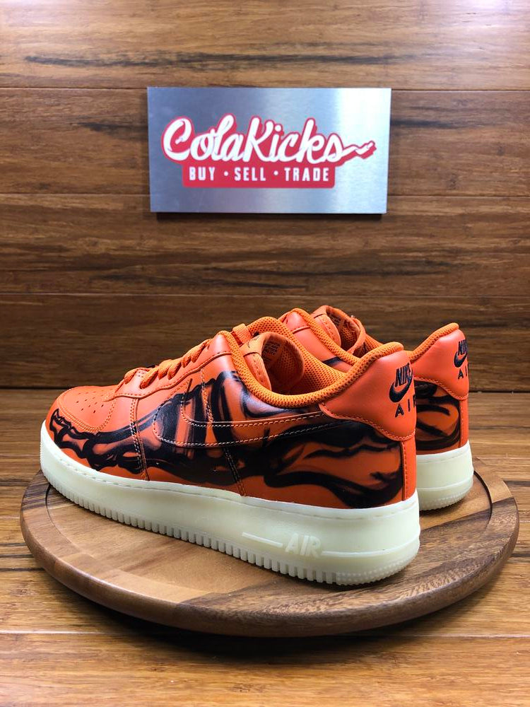 Nike Air Force 1 Low Orange Skeleton Halloween (2020)