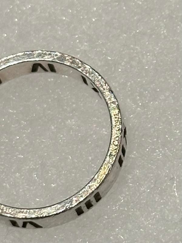 Tiffany & Co. Roman Numerals Ring Silver