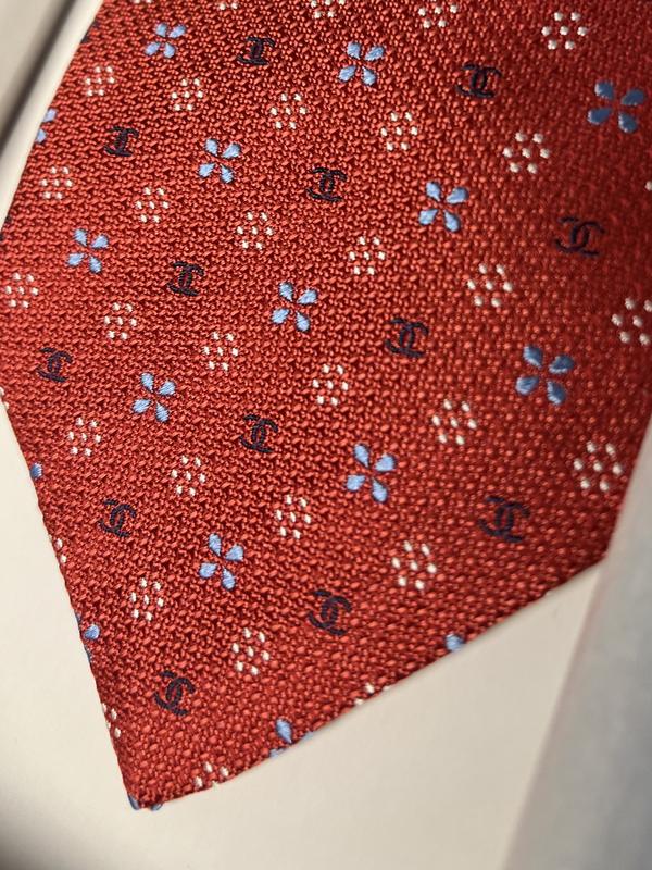 Chanel Silk Neck Tie Red