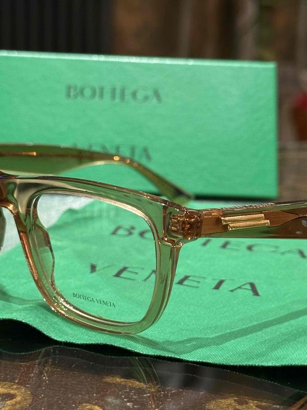 Botega Veneta Eyeglasses Translucent Beige