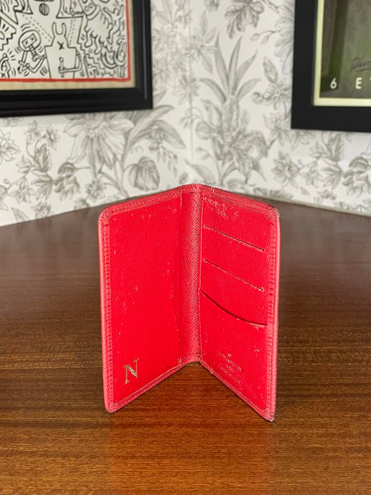 Louis Vuitton Red Epi Card Holder