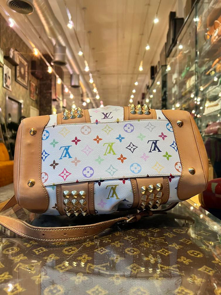 Louis Vuitton White Mutli Murakami Courtney MM