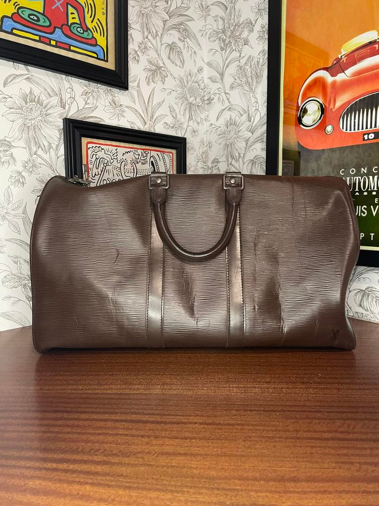 Louis Vuitton Brown Epi Keepall