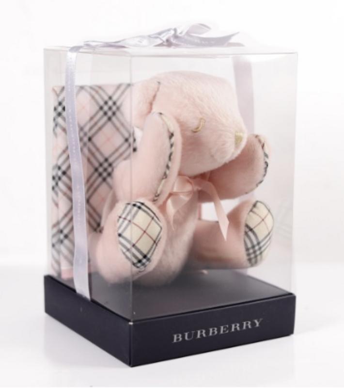 Burberry Stuffed Bear Pink