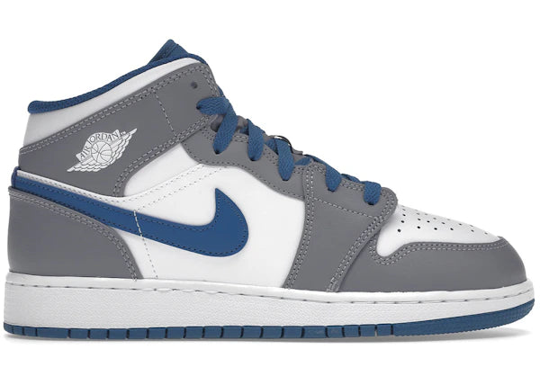 Jordan 1 Mid True Blue Cement (GS)