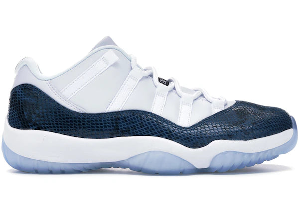 Jordan 11 Retro Low Snake Navy (2019) (Yellowing ON Sole)