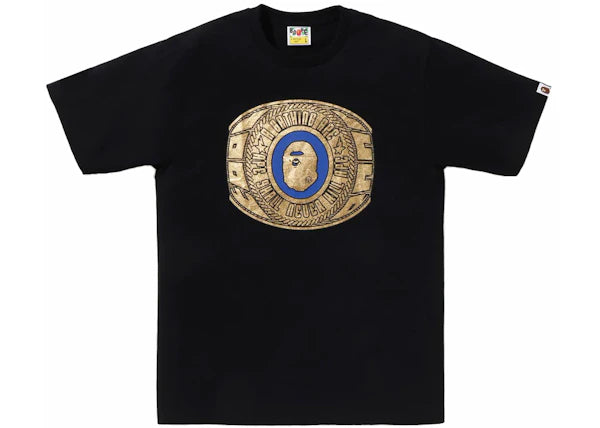 BAPE Foil Bape College Ring Tee Black