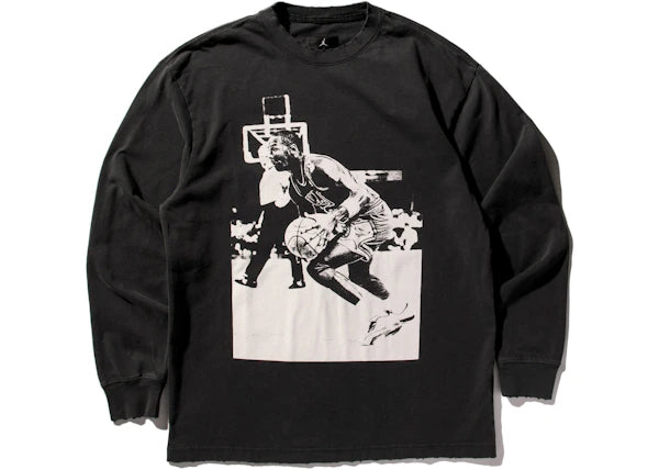 Jordan x Union M J L/S T-Shirt (Asia Sizing) Off Noir