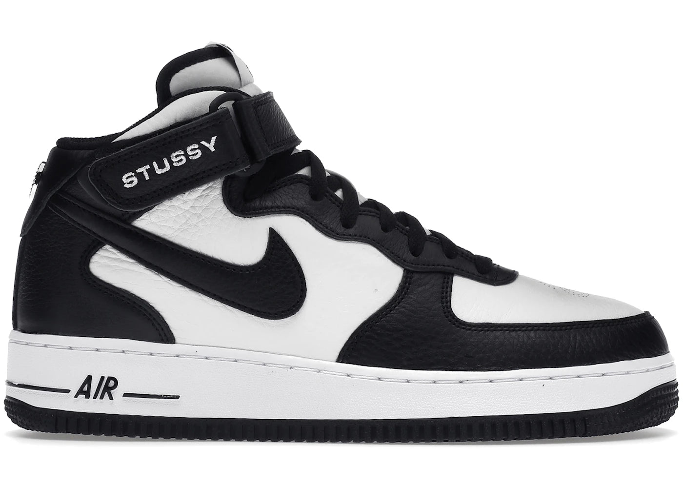 Nike Air Force 1 Mid Stussy Light Bone Black