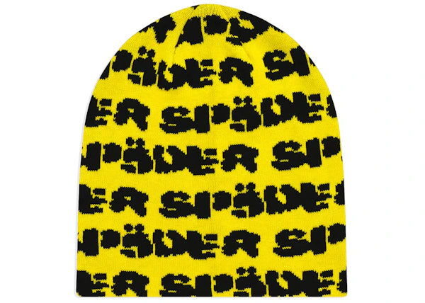 Sp5der Fuzzy Logo Skully Yellow