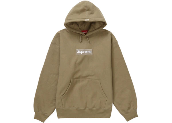 Supreme Box Logo Hooded Sweatshirt (FW23) Dark Sand