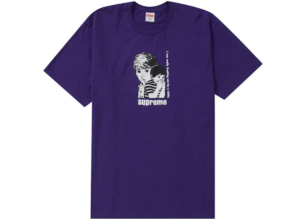 Supreme Freaking Out Tee Purple