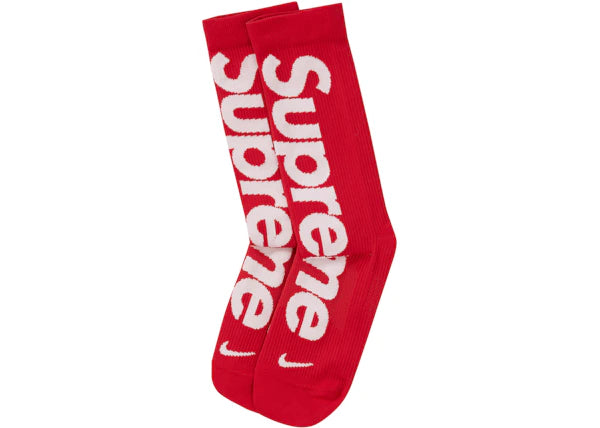 Supreme Nike Lightweight Crew Socks Red