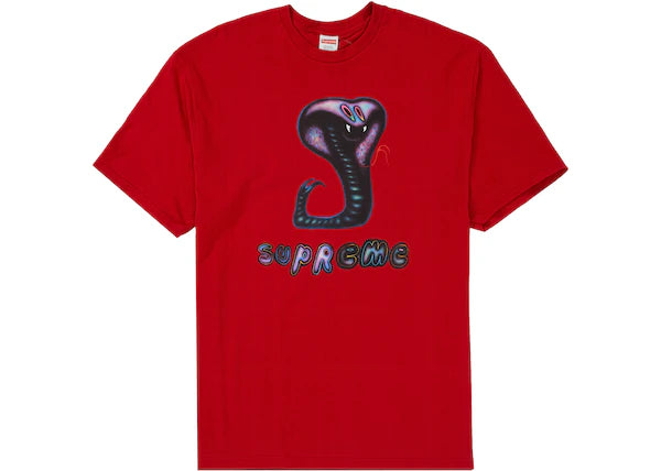 Supreme Snake Tee Red