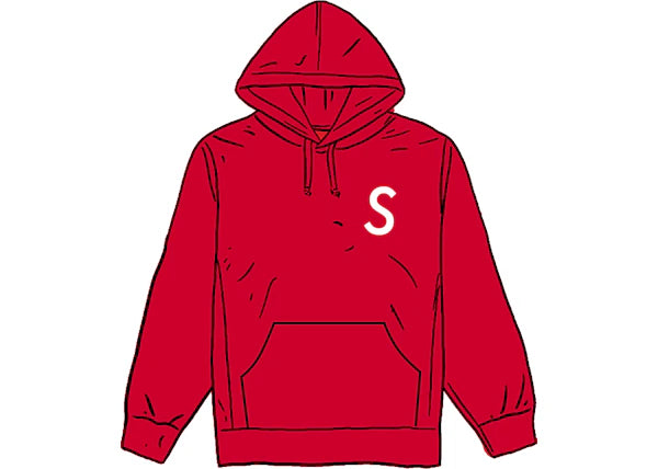 Supreme Swarovski S Logo Hooded Sweatshirt Red