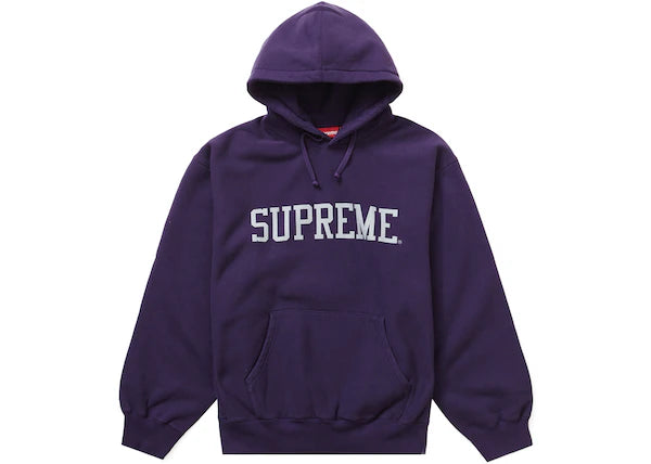 Supreme Varsity Hooded Sweatshirt Dark Purple