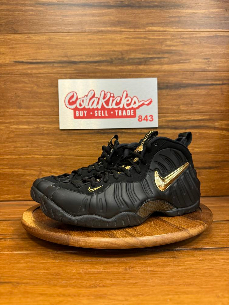 Nike Air Foamposite Pro Black Metallic Gold