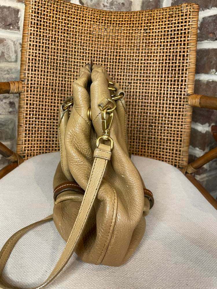 Prada Cervo Antik Beige Shoulder Bag