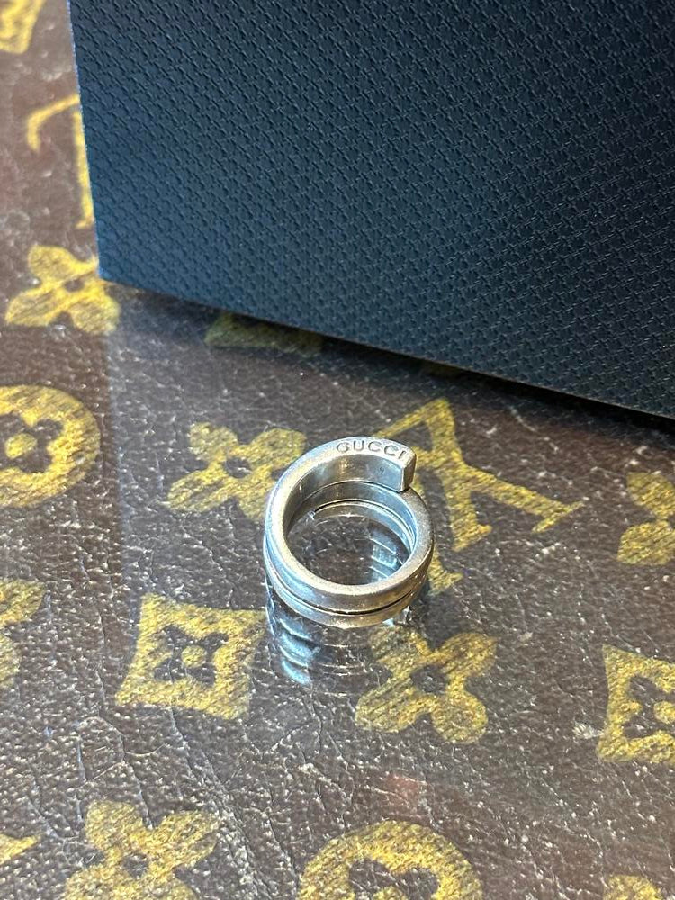 Gucci Sterling Silver Snake Ring