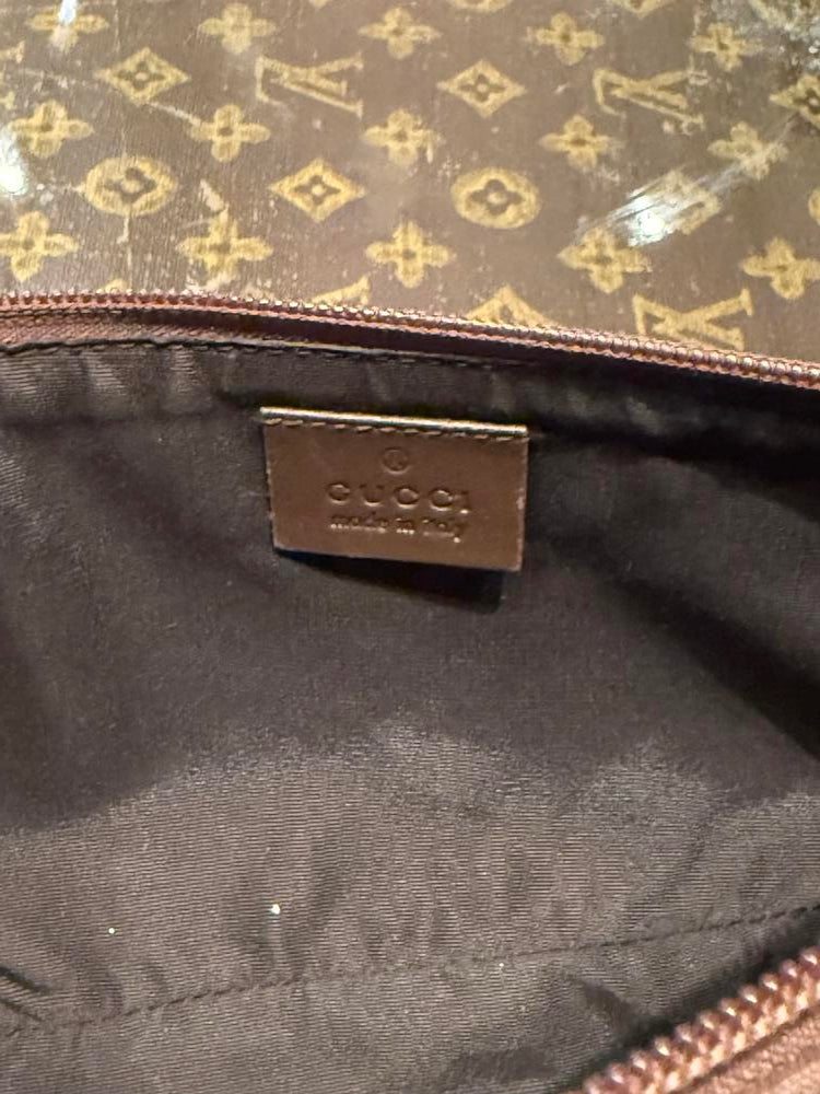 Gucci GG Canvas Pochette Brown