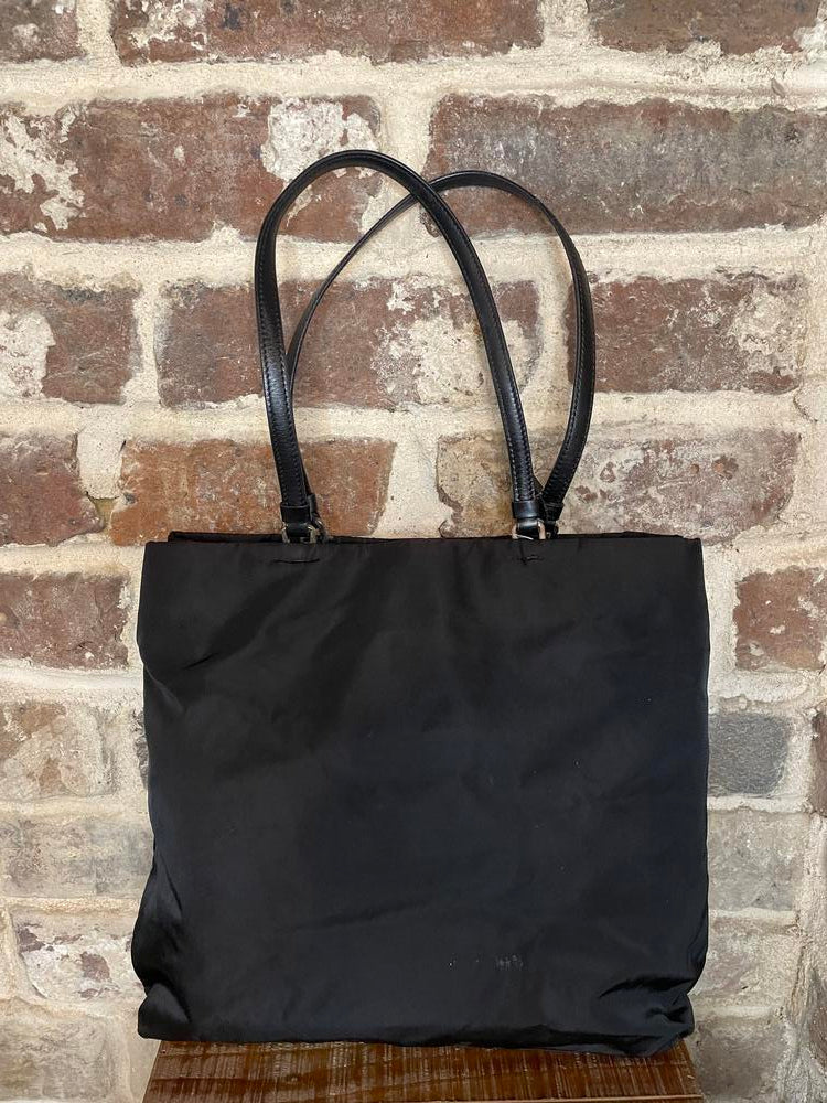 Prada Black Nylon Zippy Tote