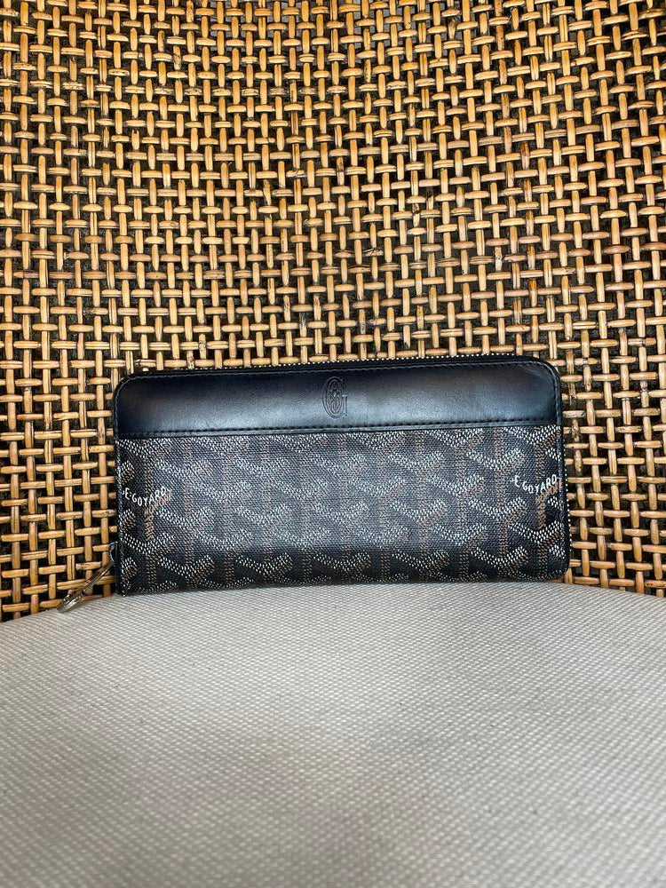 Goyard Black Zippy Long Wallet