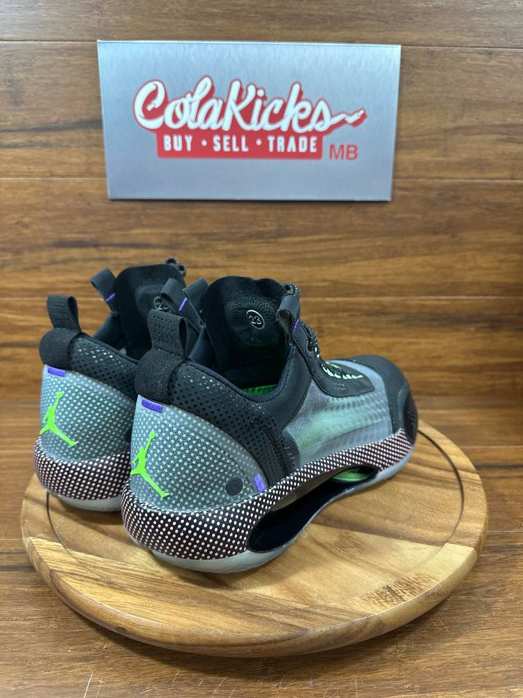 Jordan XXXIV Low Black Vapor Green Bleached Coral