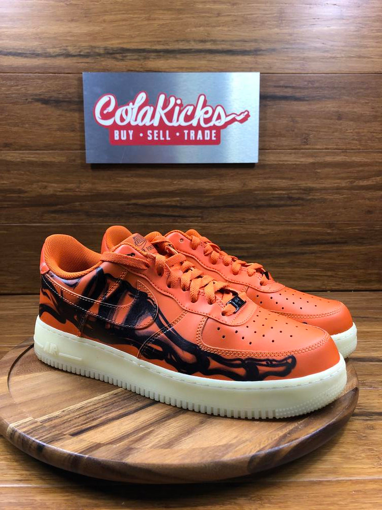 Nike Air Force 1 Low Orange Skeleton Halloween (2020)