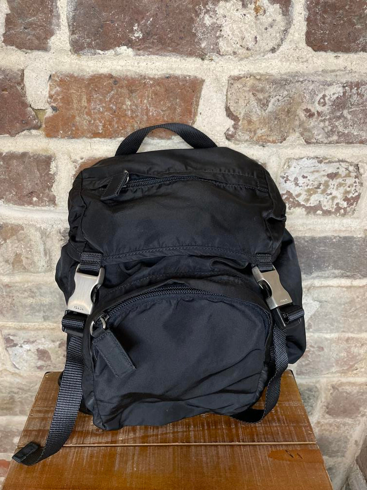 Prada Black Nylon Backpack