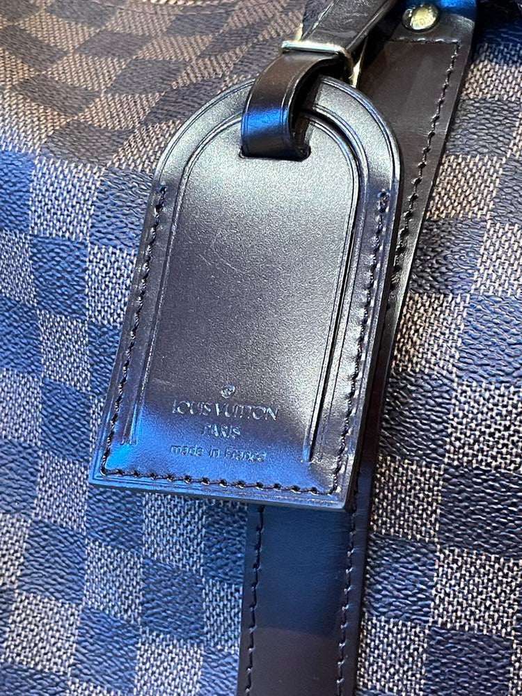 Louis Vuitton Damier Ebene Keepall 50 w/ Luggage Tag