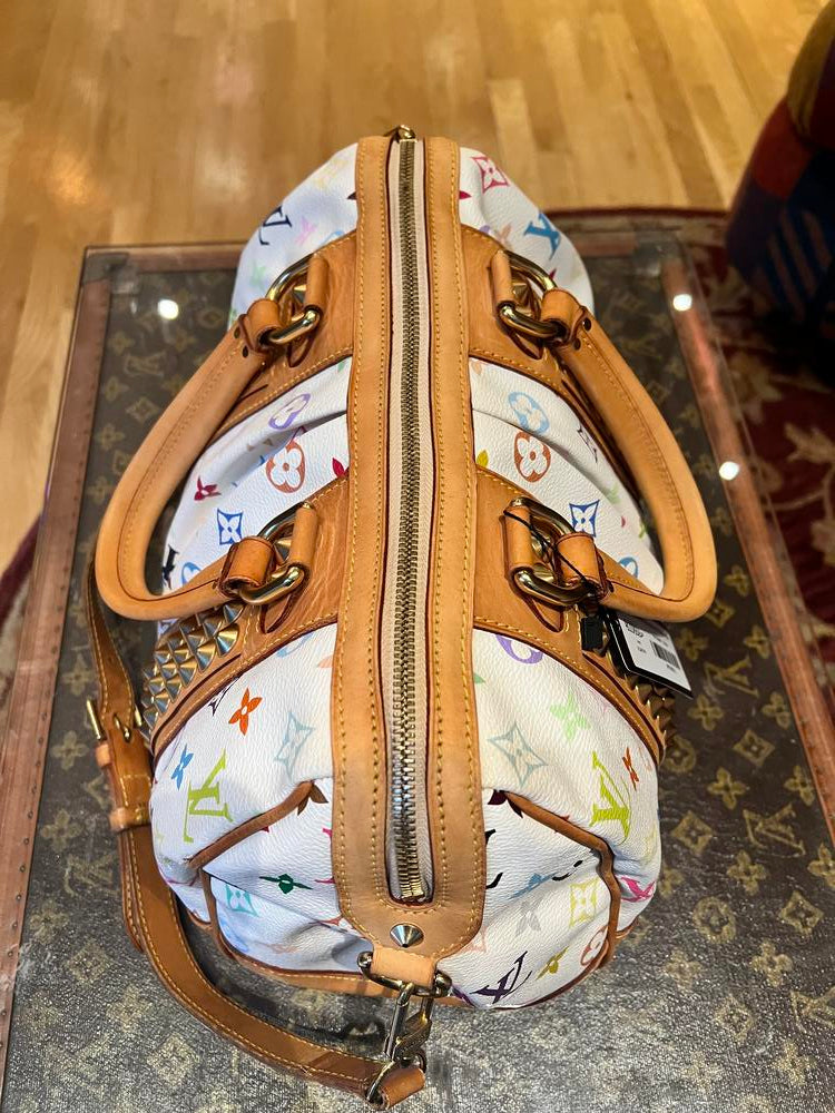 Louis Vuitton White Mutli Murakami Courtney MM