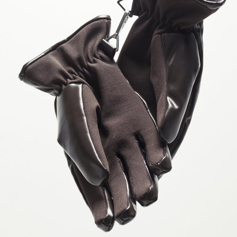 Bottega Brown Faux Leather Gloves (Women's)