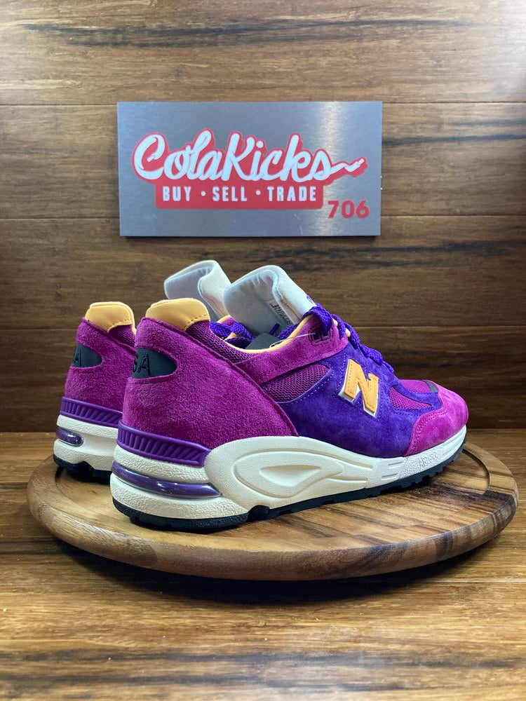 New Balance 990v2 MiUSA Teddy Santis Purple Yellow