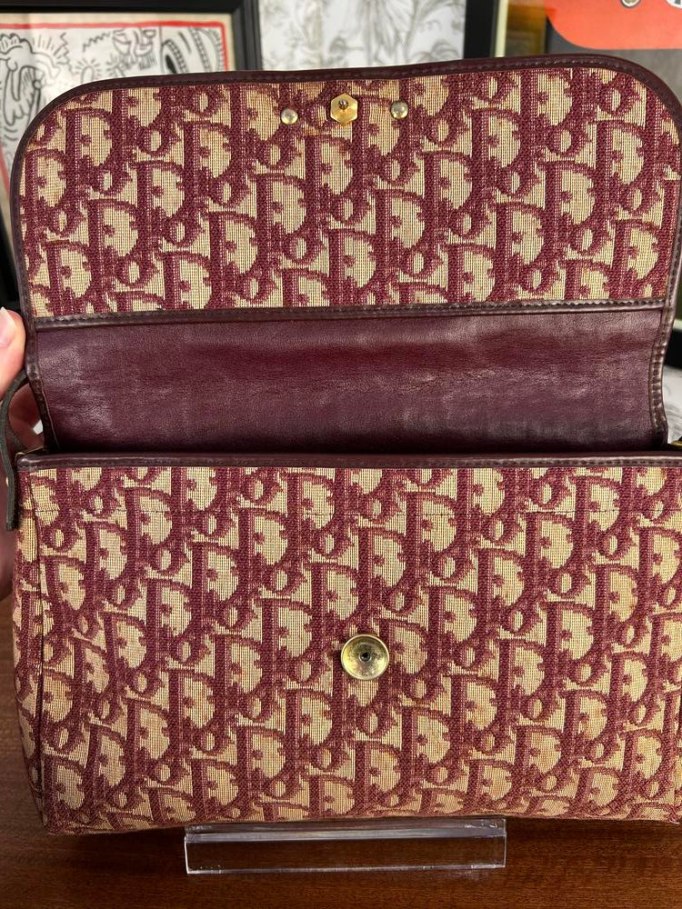 Dior Vintage Red Shoulder Bag (Broken Snap)