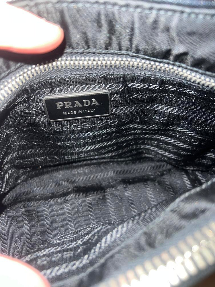 Prada Black Tessuto Multi Pocket Handbag