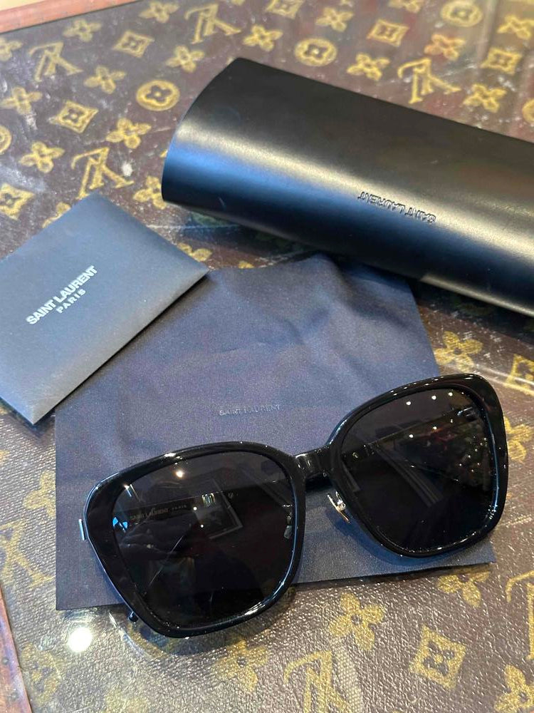 YSL Oversized Frame Sunglasses Black