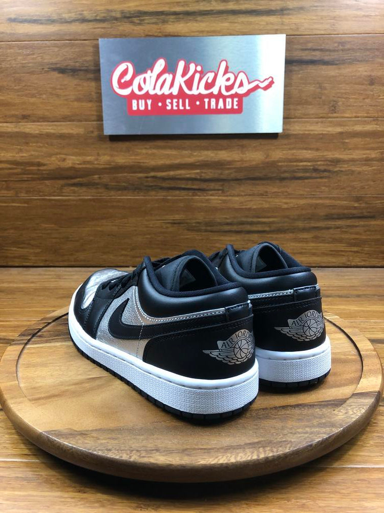 Jordan 1 Low SE Black Metallic Silver (Women's)