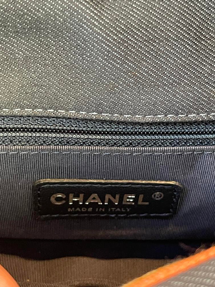 Chanel Denim Pleated Classic Flap Bag