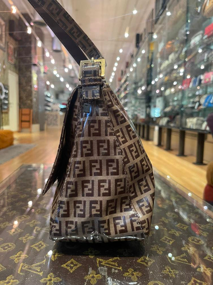 Fendi FF Vinyl Coated Mamma Baguette