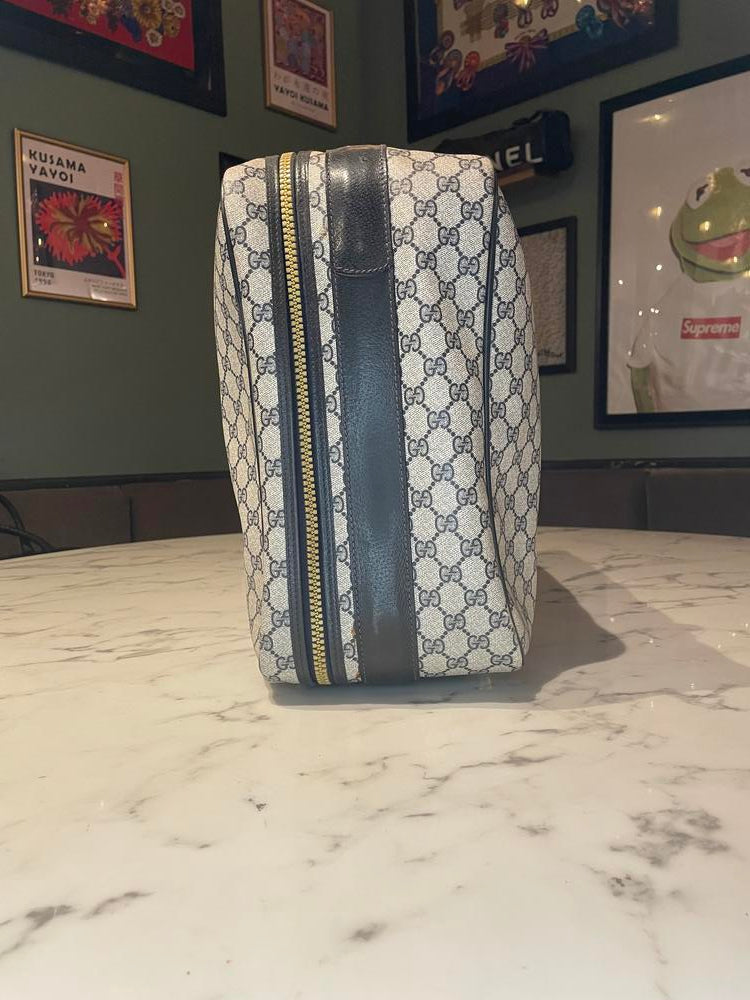 Gucci Monogram Navy Suitcase