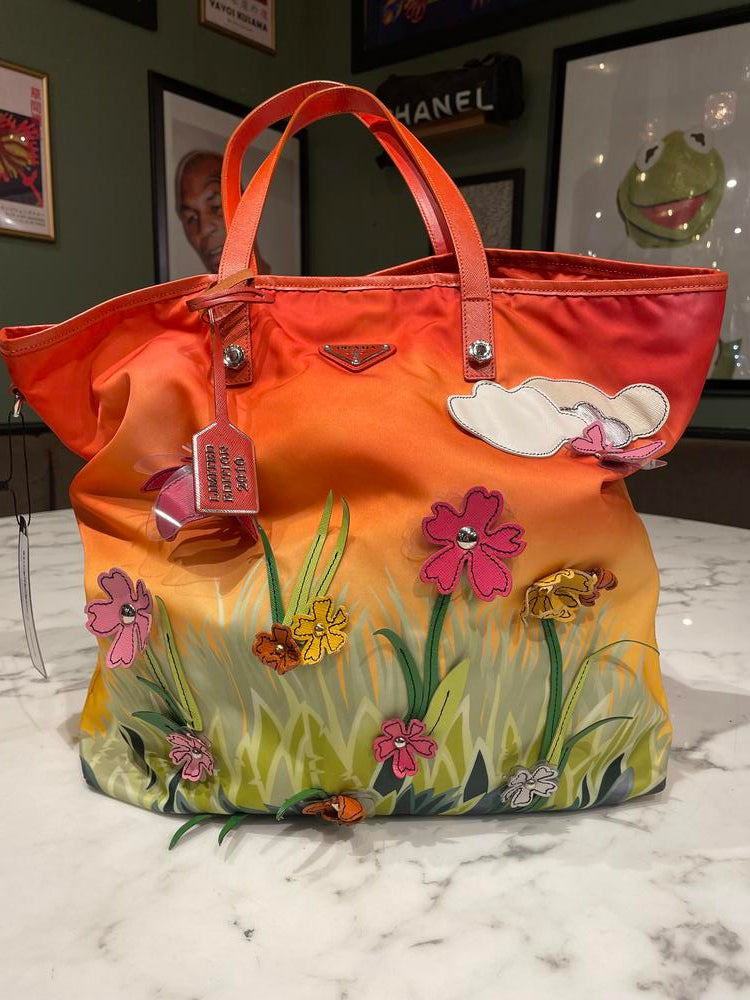 Prada Tessuto Floral Tote