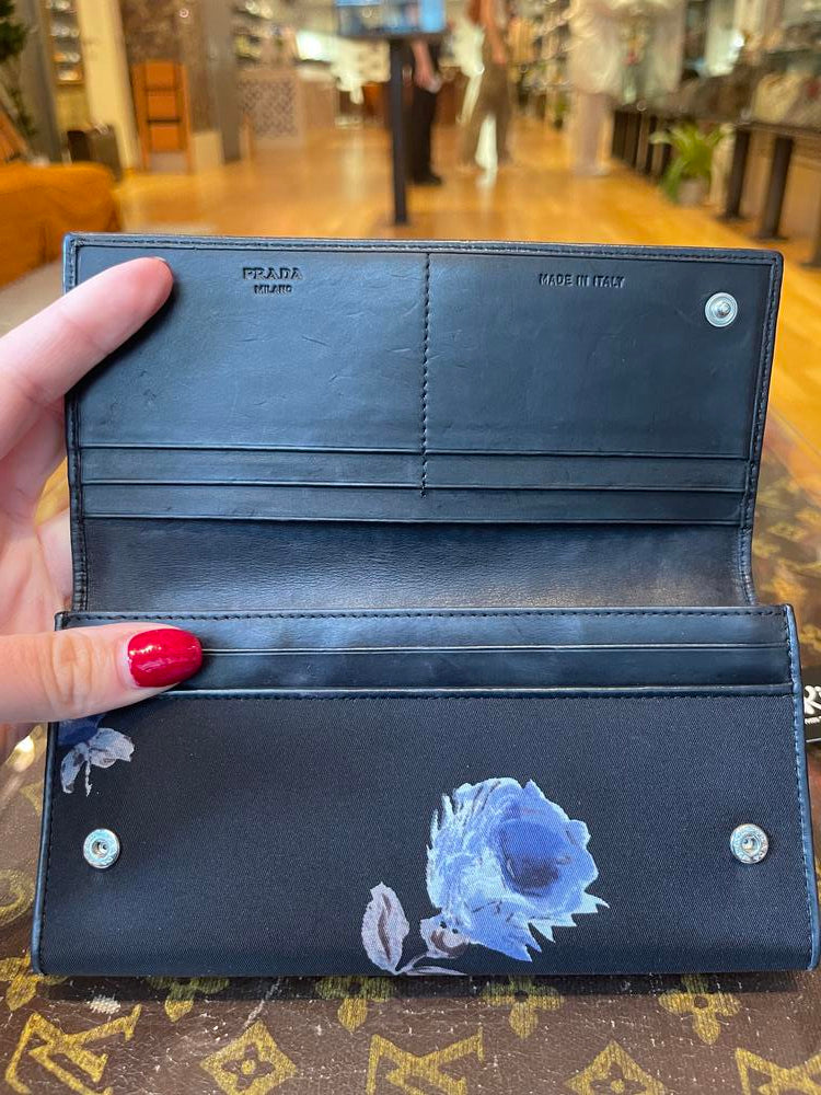 Prada Floral Long Wallet