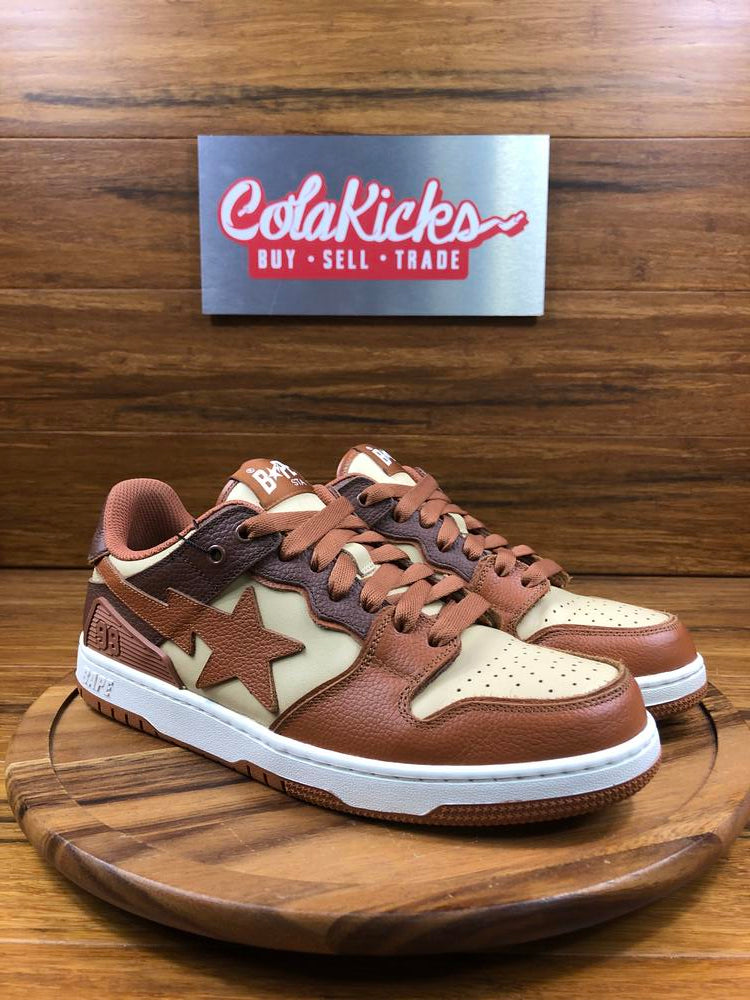 A Bathing Ape Sk8 Sta #5 Brown Beige