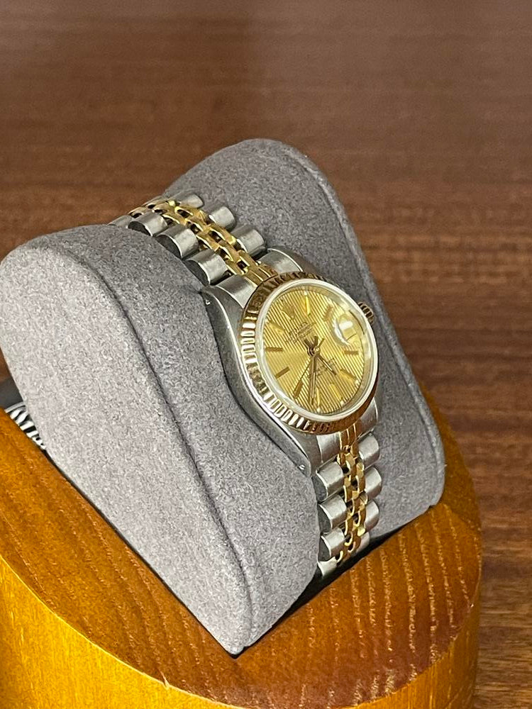 Rolex Datejust 26MM Two Tone With Pinstripe Dial #0019