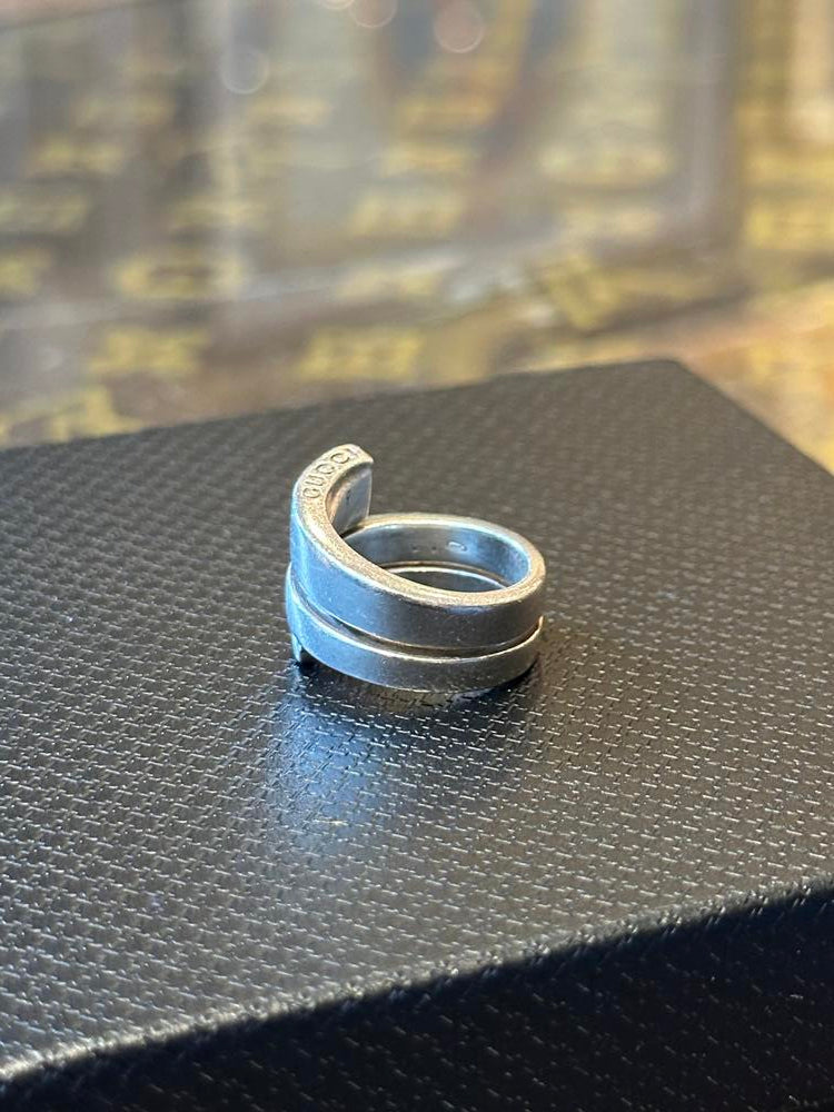 Gucci Sterling Silver Snake Ring