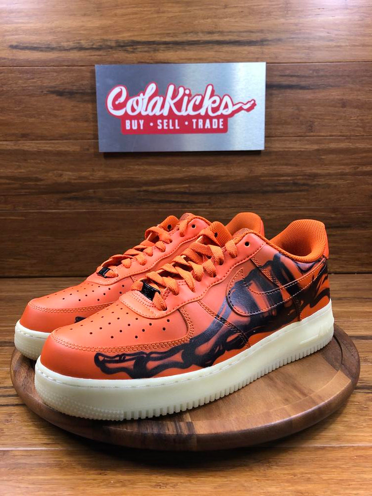 Nike Air Force 1 Low Orange Skeleton Halloween (2020)