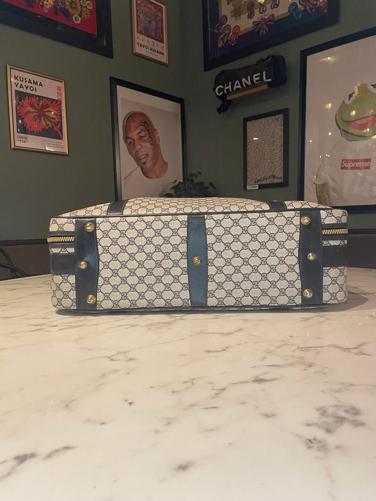 Gucci Monogram Navy Suitcase