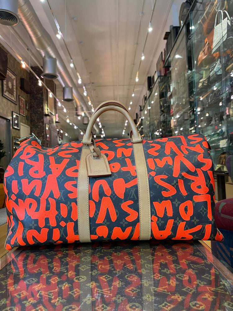 Louis Vuitton x Stephen Sprouse Monogram Graffiti Keepall 50